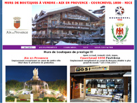 Loue murs de boutiques  Courchevel 1850 et Aix en Provence.