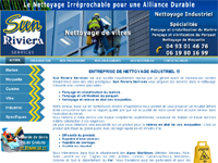 Cration site internet Sun Riviera Services entreprise de nettoyage industriel  Nice